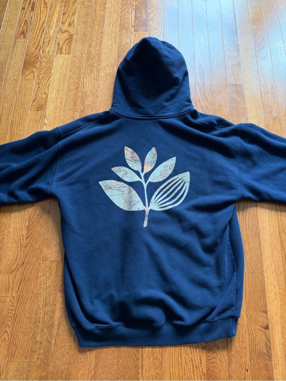 Men's Navy Hoodie Magenta Skateboards Hoodie